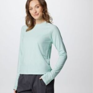Columbia Women's Long Sleeve Activewear Tee Seafoam Green Size XL